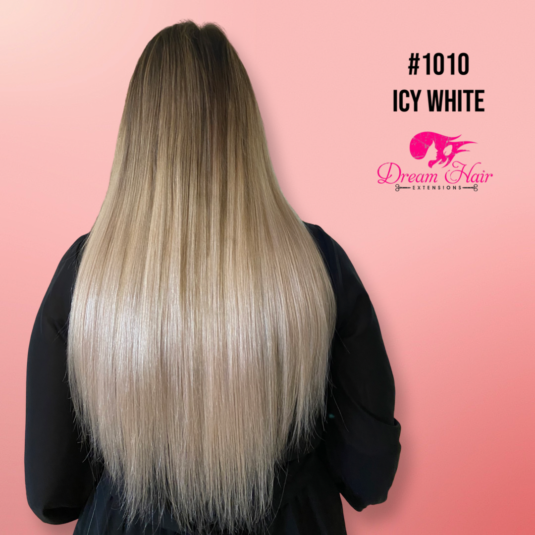 #1010 White Blonde - Flat Tip
